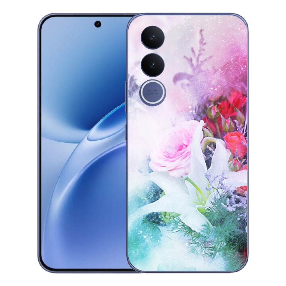 Gélový kryt mmCase na Vivo V70 FE - kvety 4