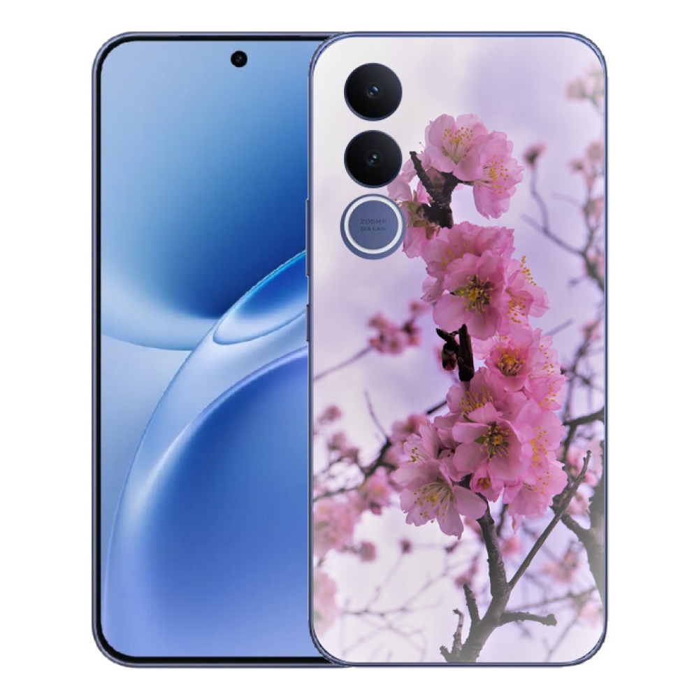 Gélový kryt mmCase na Vivo V70 FE - kvety 7