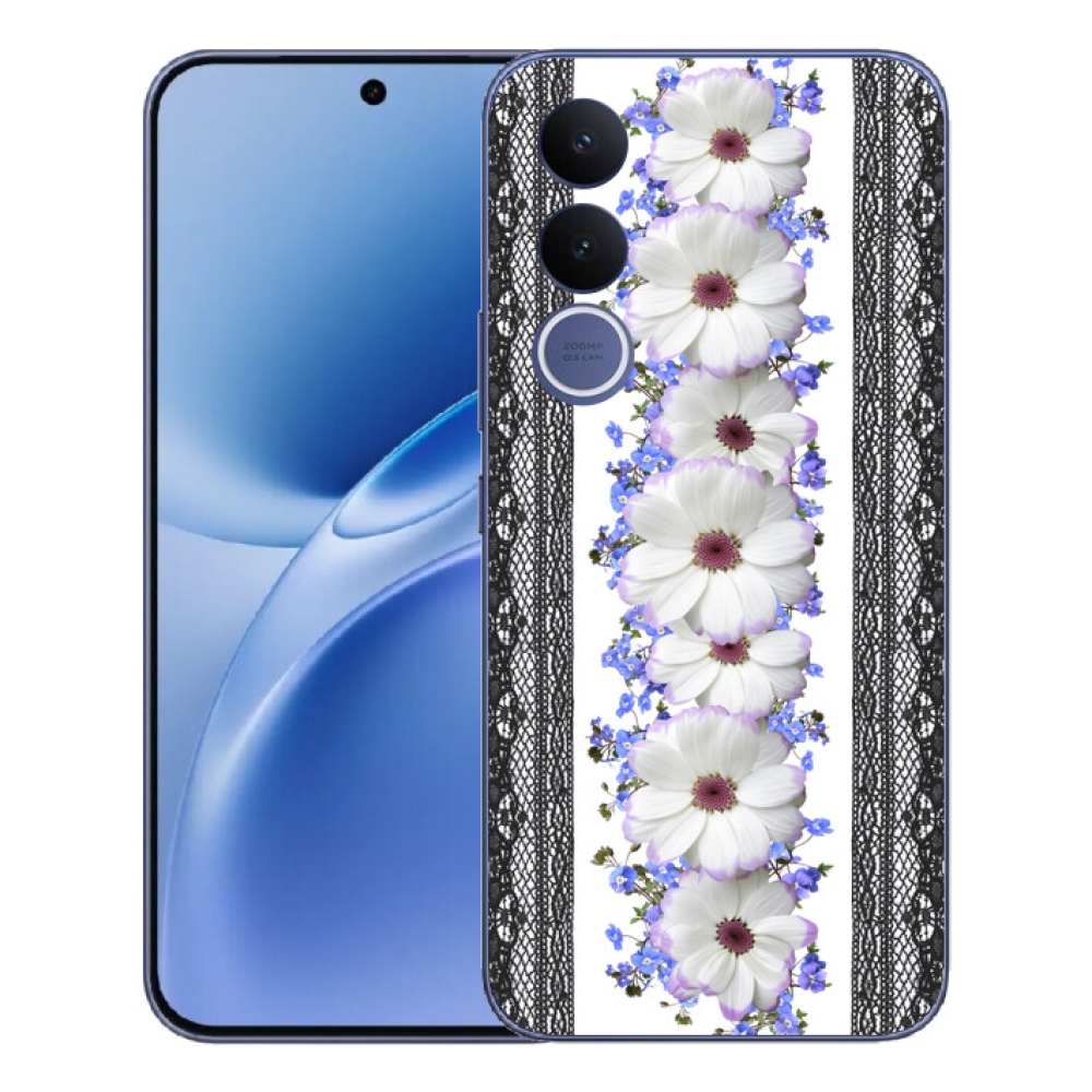 Gélový kryt mmCase na Vivo V70 FE - kvety 8
