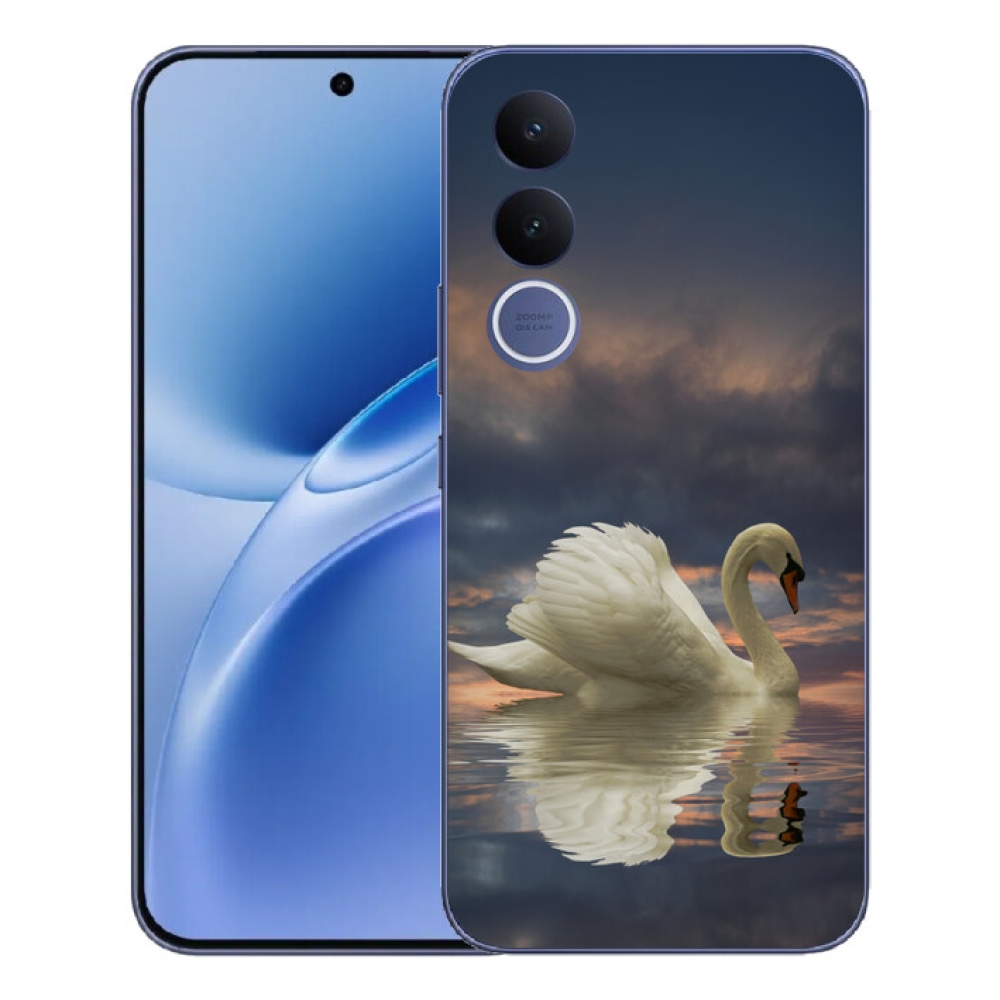 Gélový kryt mmCase na Vivo V70 FE - labuť