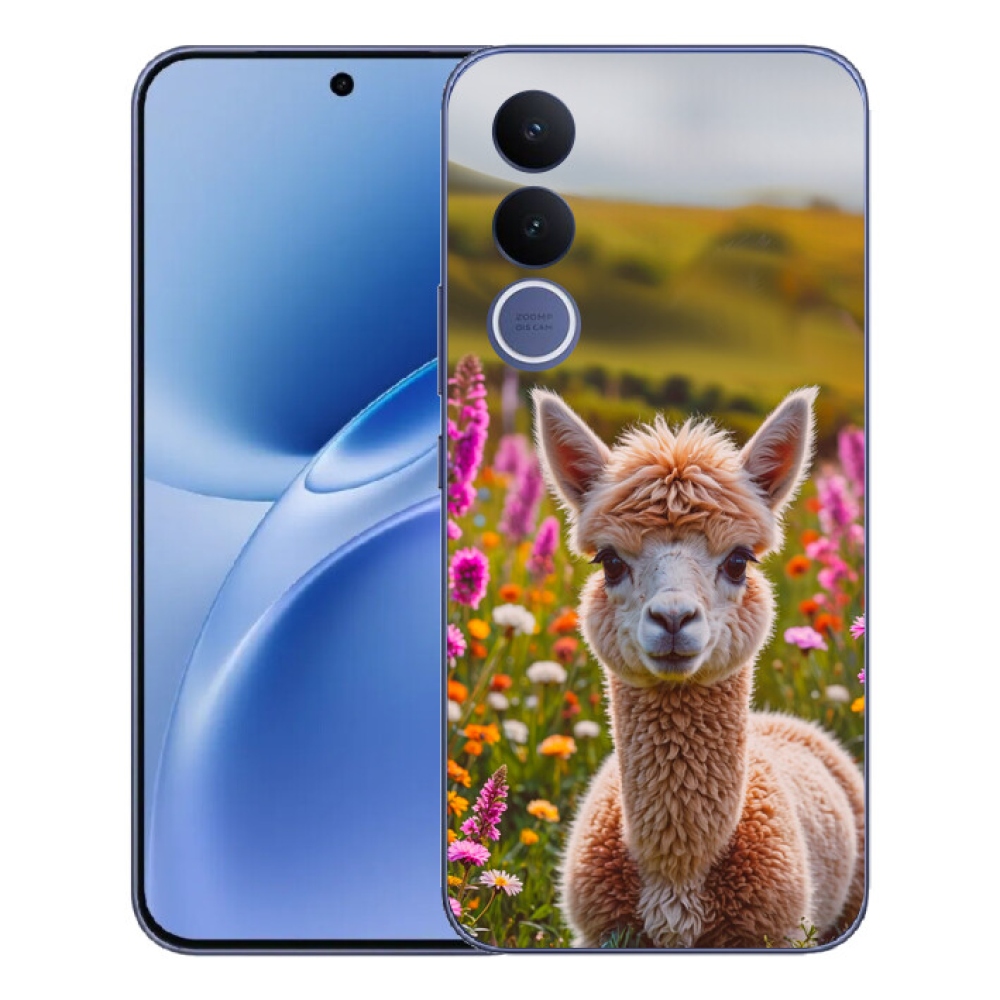 Gélový kryt mmCase na Vivo V70 FE - lama na lúke