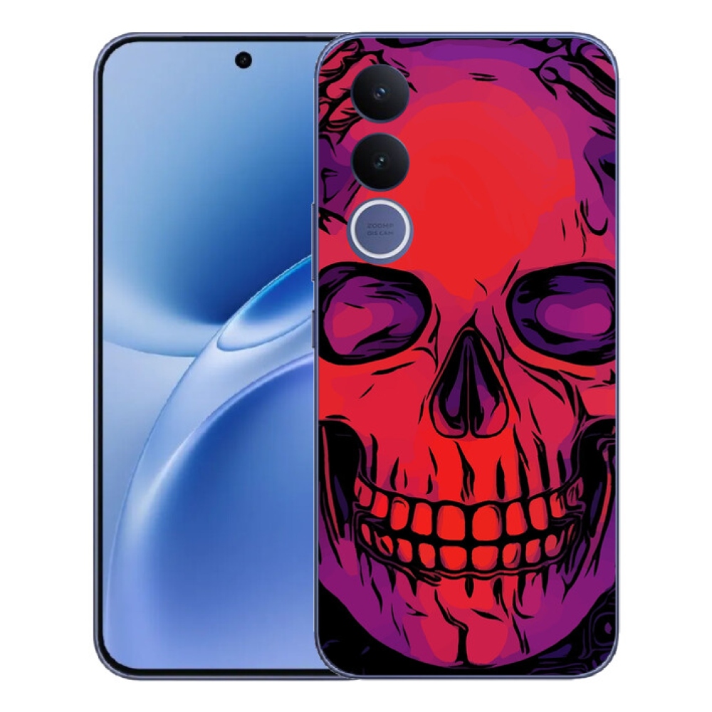 Gélový kryt mmCase na Vivo V70 FE - lebka