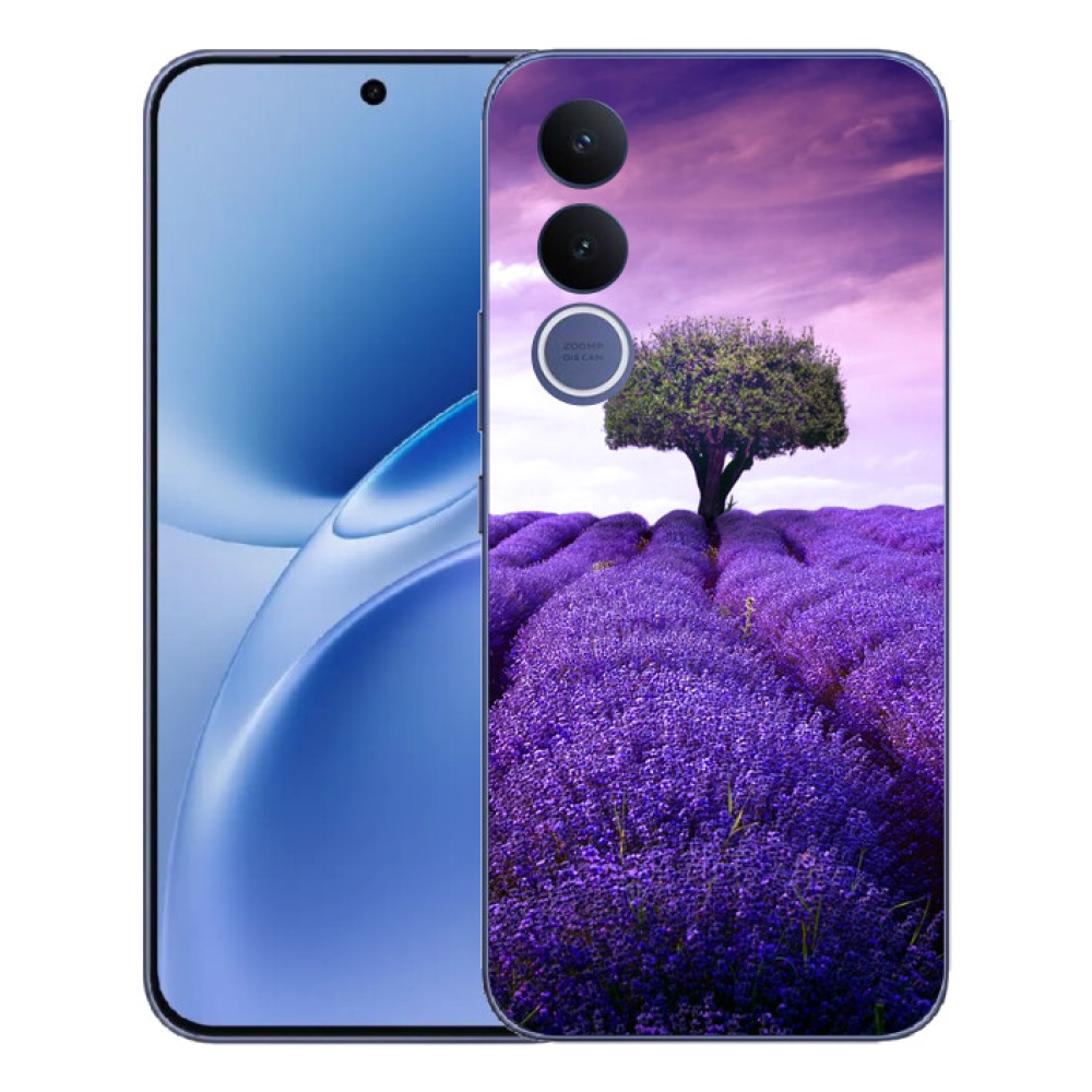 Gélový kryt mmCase na Vivo V70 FE - levanduľová lúka