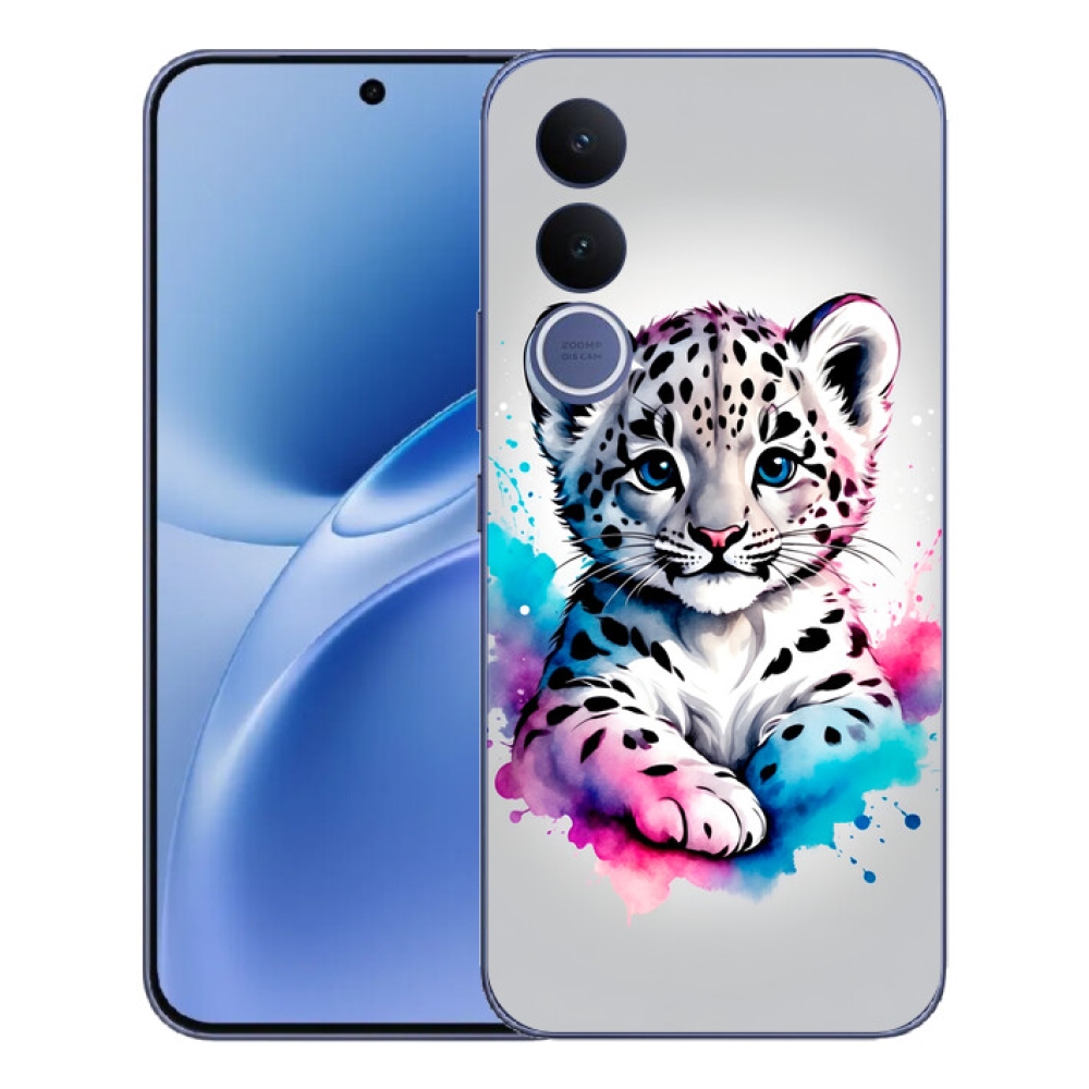 Gélový kryt mmCase na Vivo V70 FE - leopardej mláďa