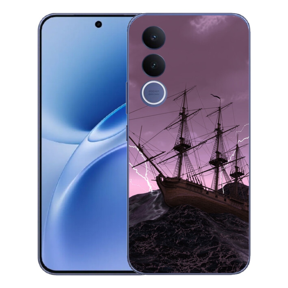 Gélový kryt mmCase na Vivo V70 FE - loď v búrke
