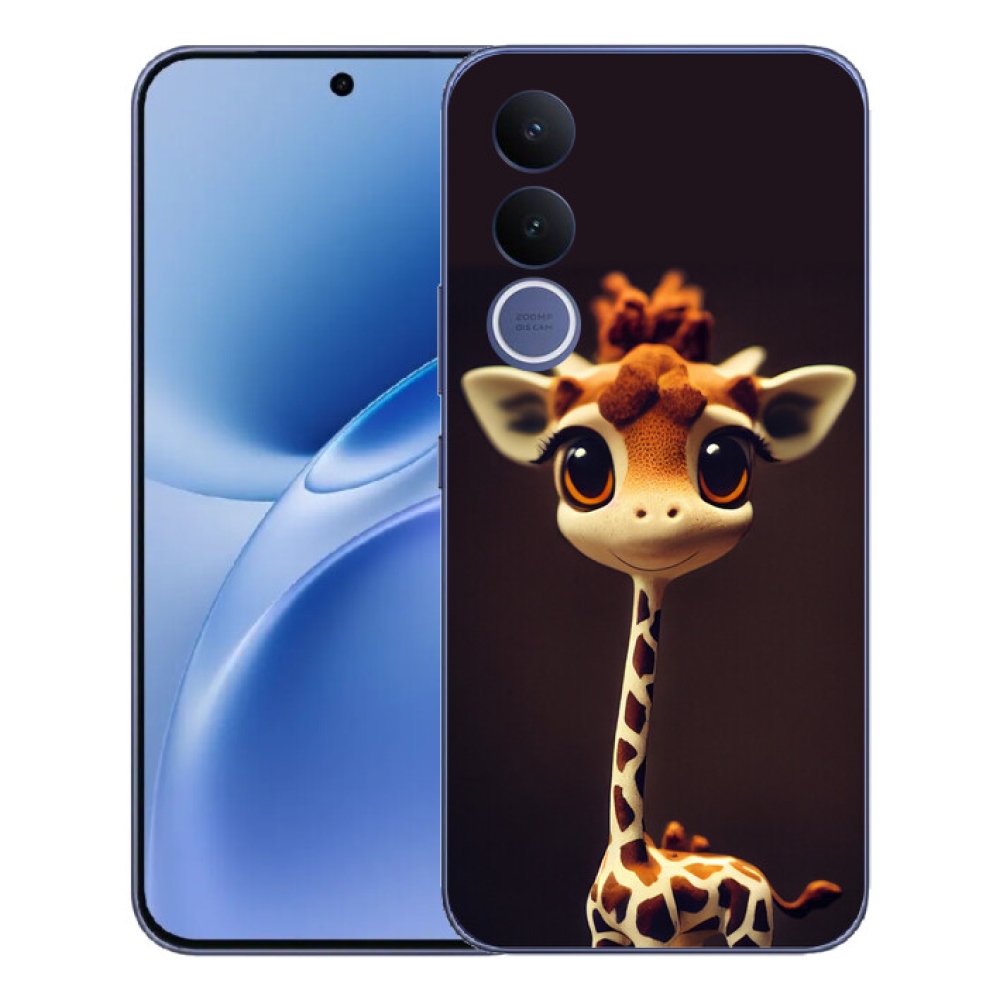 Gélový kryt mmCase na Vivo V70 FE - malá žirafa