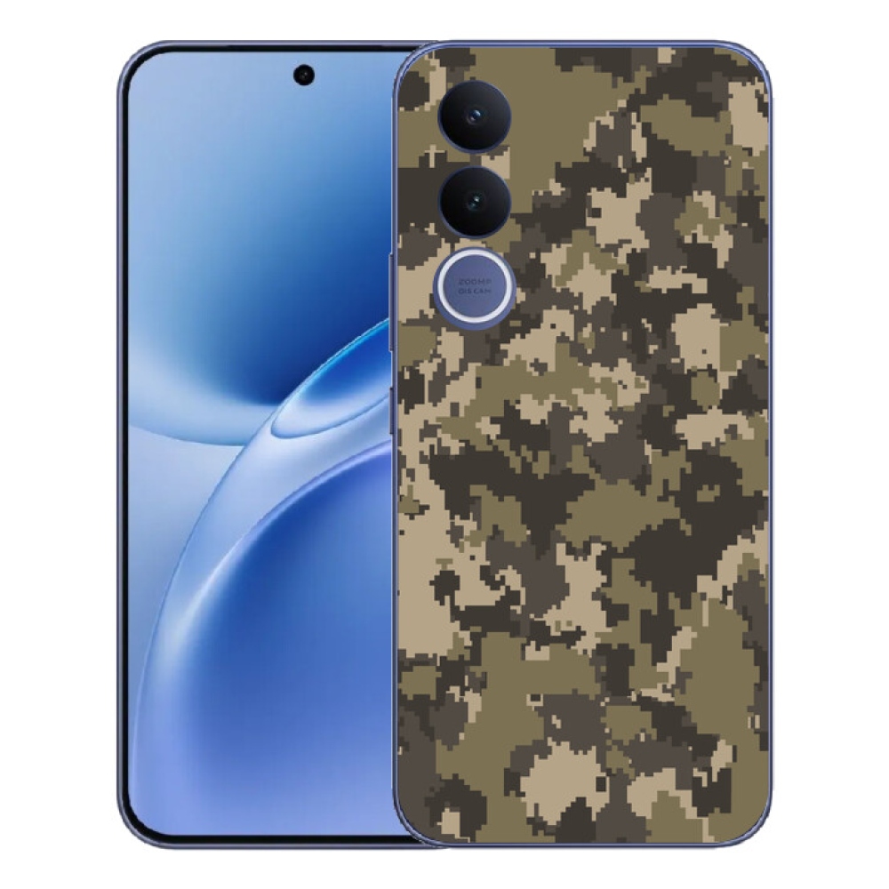 Gélový kryt mmCase na Vivo V70 FE - maskáčový vzor 12
