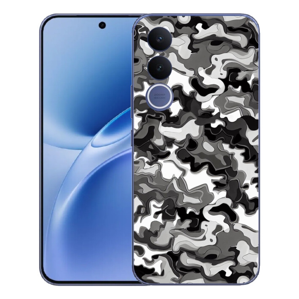 Gélový kryt mmCase na Vivo V70 FE - maskáčový vzor 3
