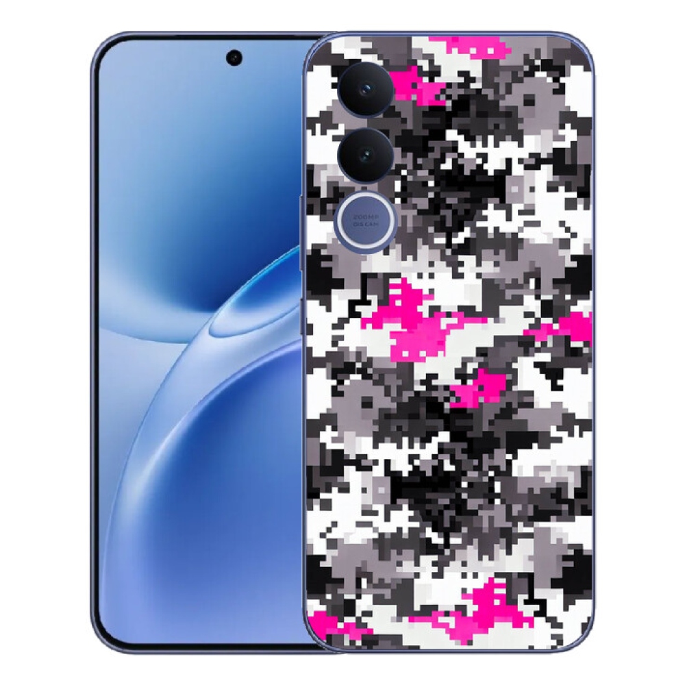 Gélový kryt mmCase na Vivo V70 FE - maskáčový vzor 4