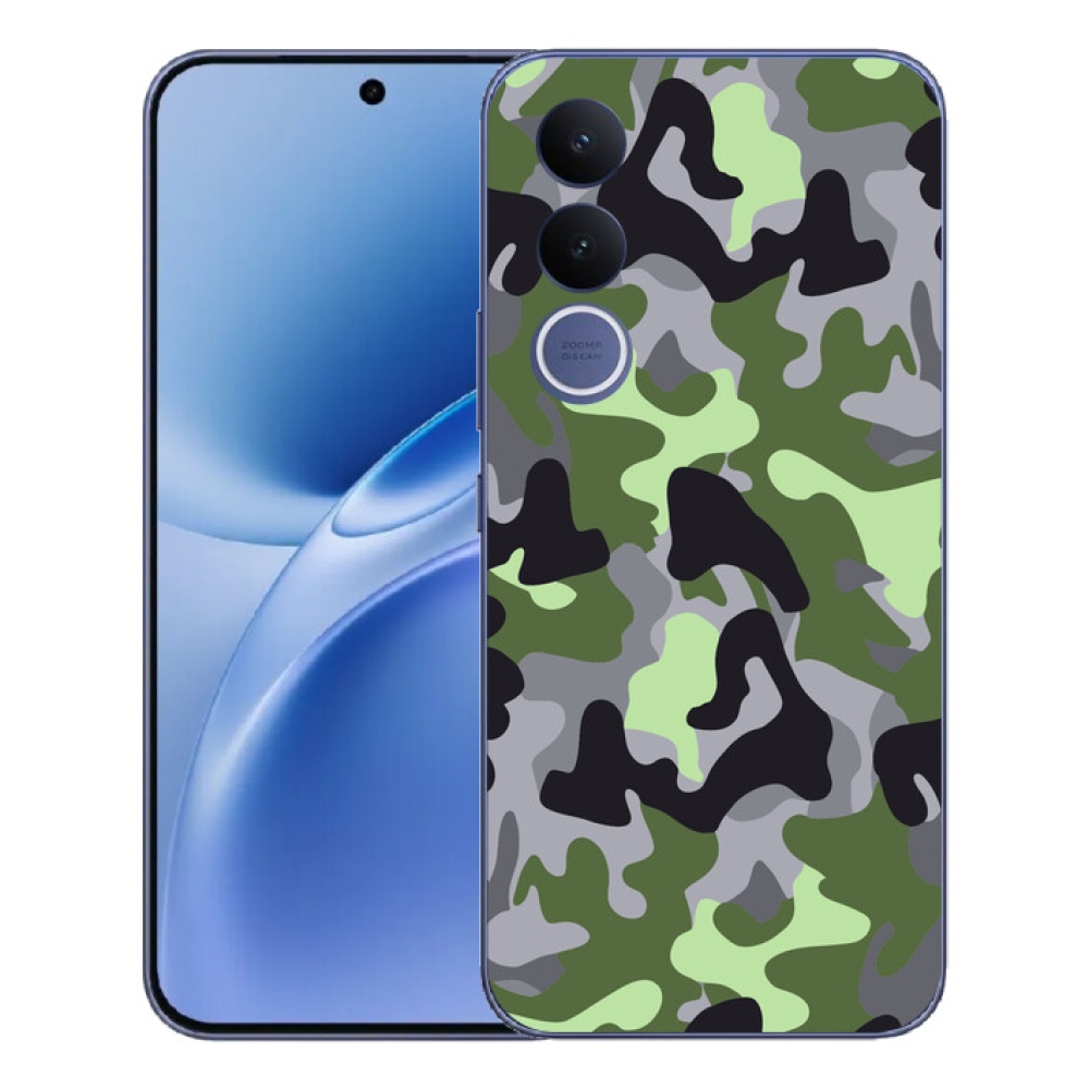 Gélový kryt mmCase na Vivo V70 FE - maskáčový vzor 7