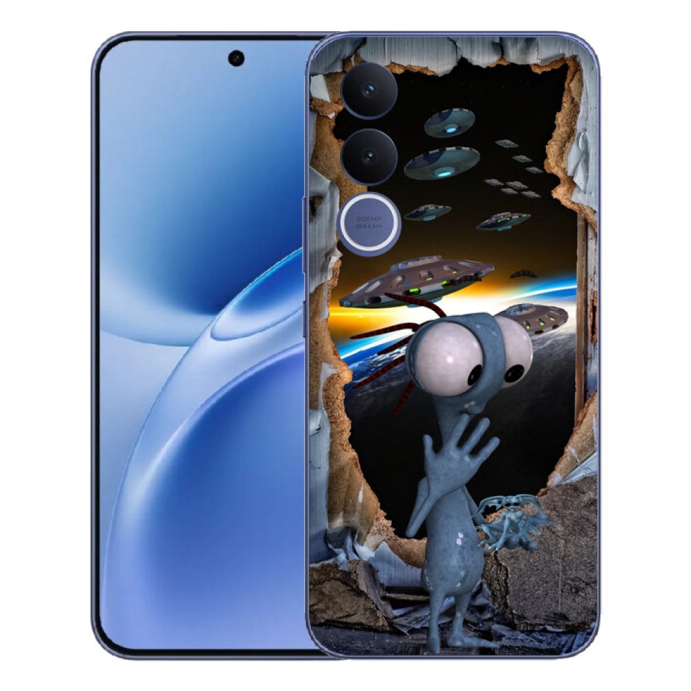 Gélový kryt mmCase na Vivo V70 FE - mimozemšťan