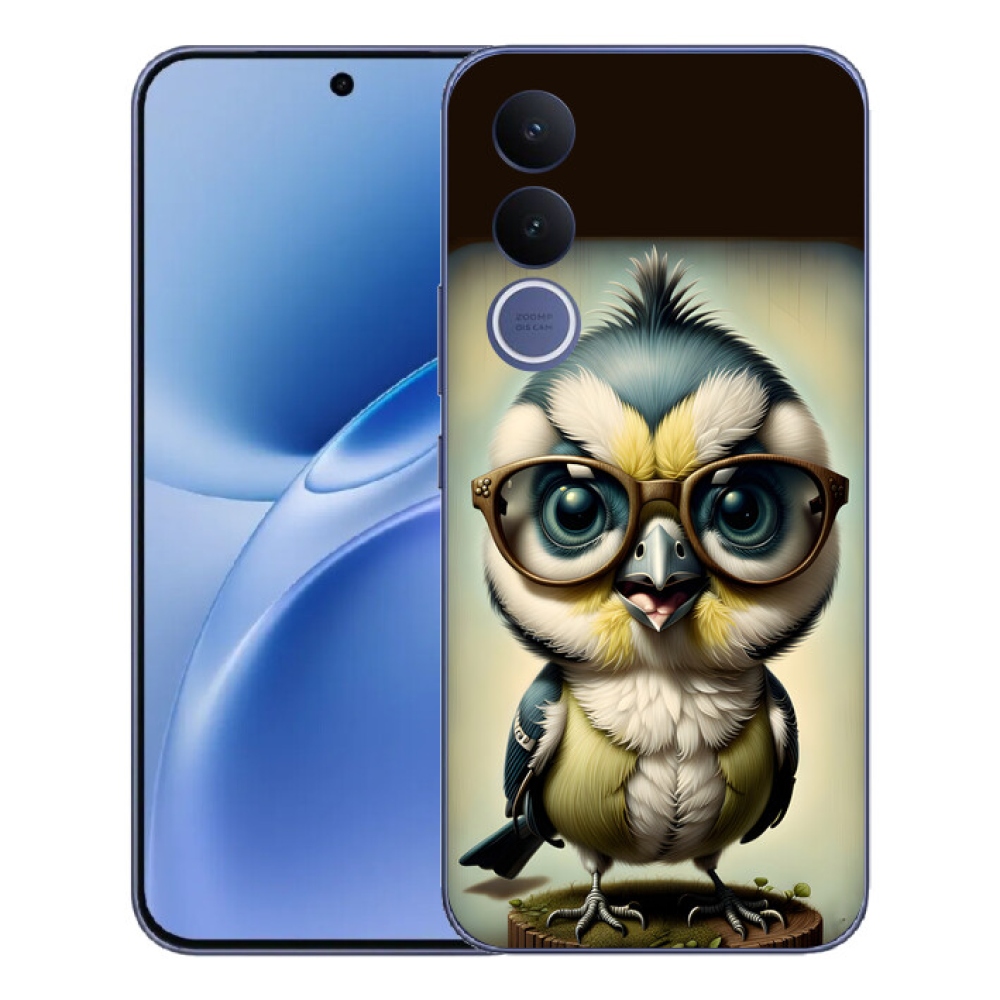 Gélový kryt mmCase na Vivo V70 FE - mláďa s okuliarmi