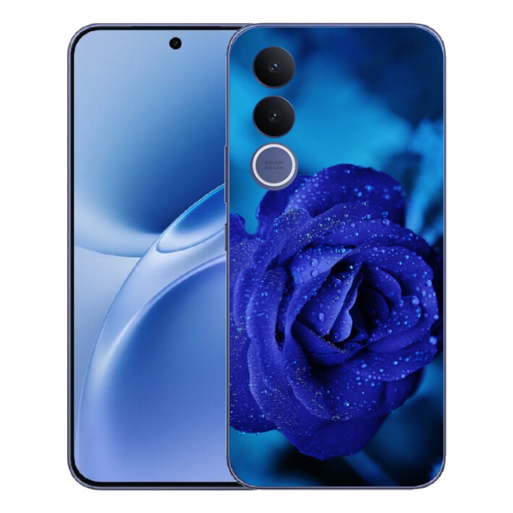 Gélový kryt mmCase na Vivo V70 FE - modrá ruža