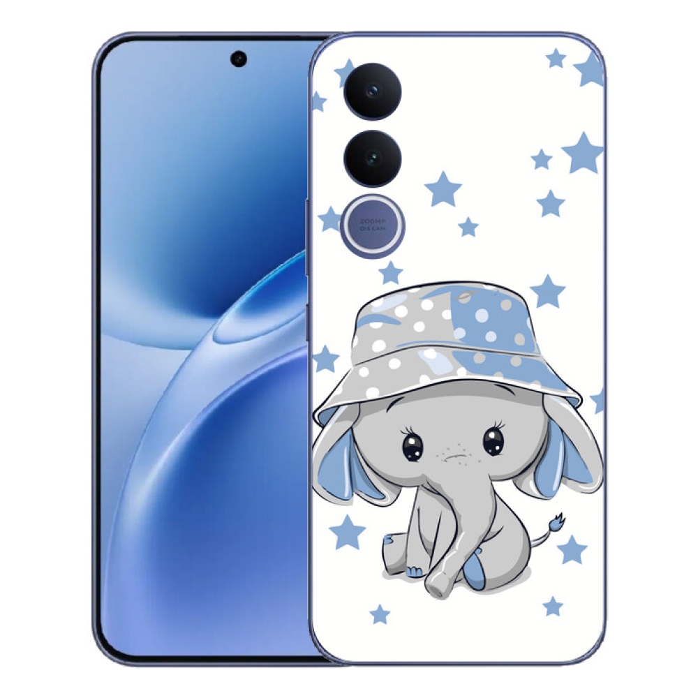 Gélový kryt mmCase na Vivo V70 FE - modrý slon