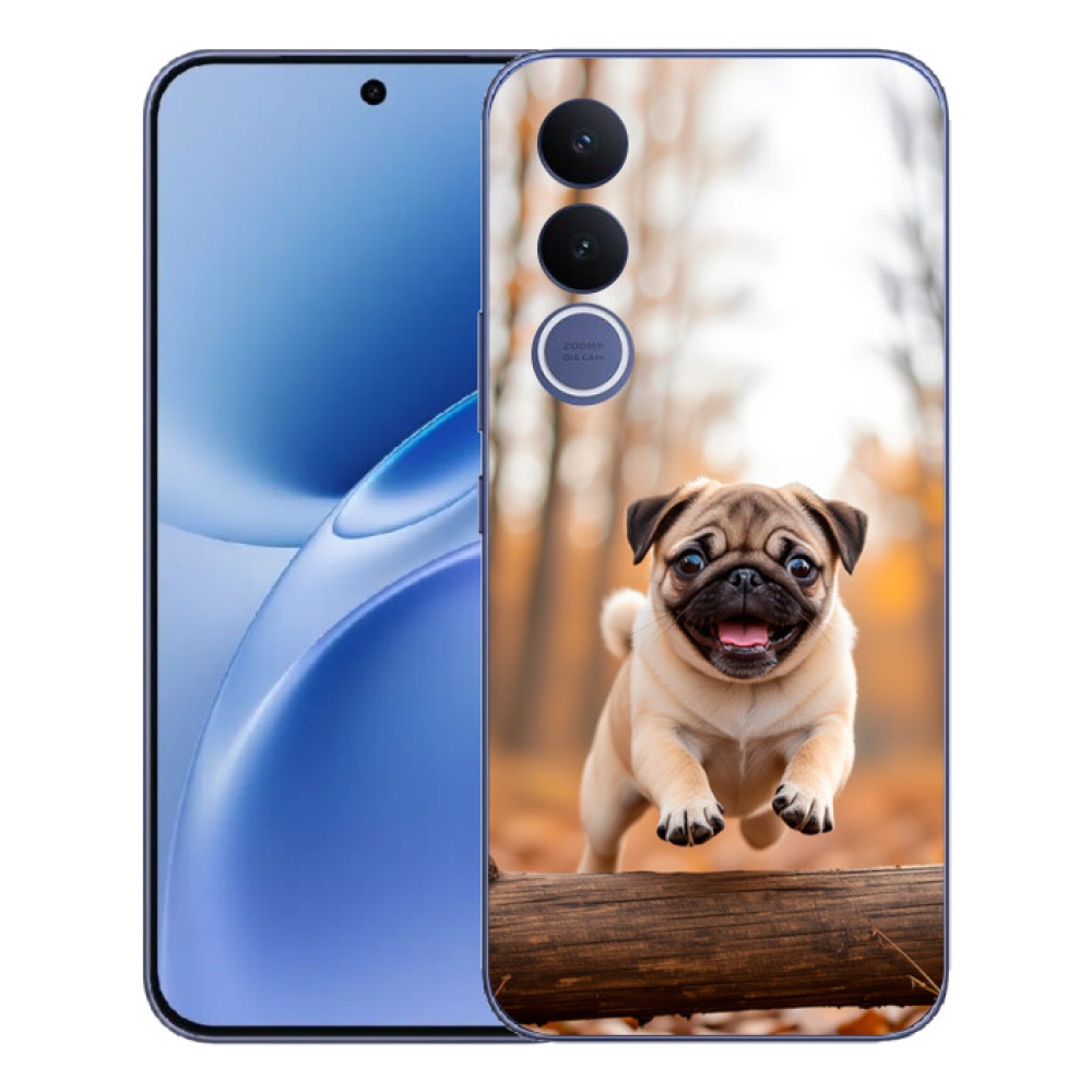 Gélový kryt mmCase na Vivo V70 FE - mops 2