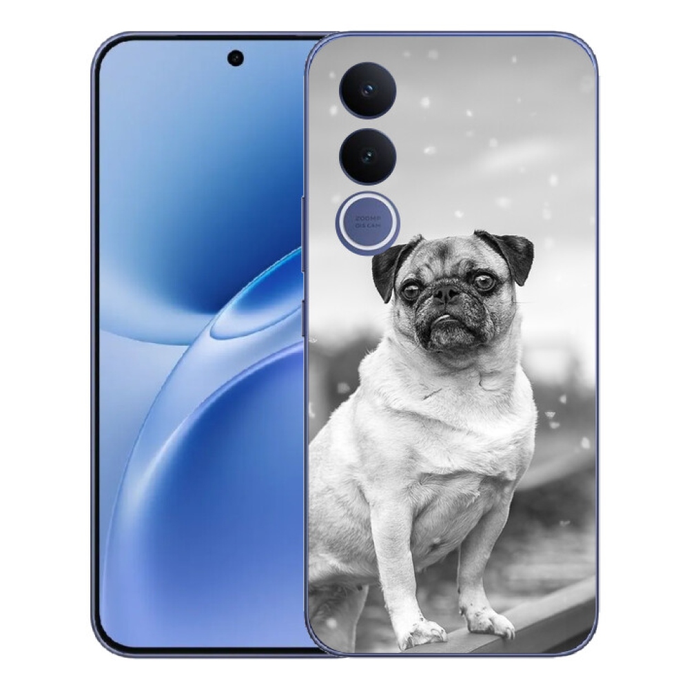 Gélový kryt mmCase na Vivo V70 FE - mops
