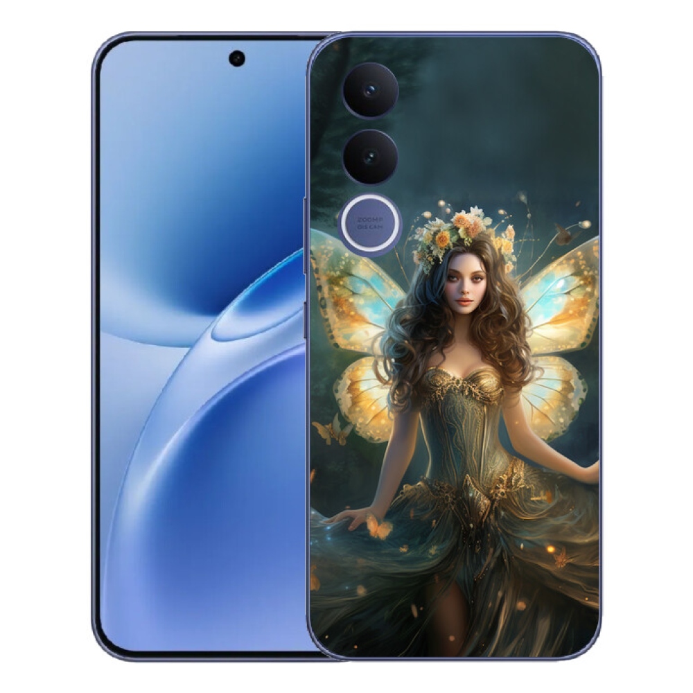 Gélový kryt mmCase na Vivo V70 FE - motýlia žena
