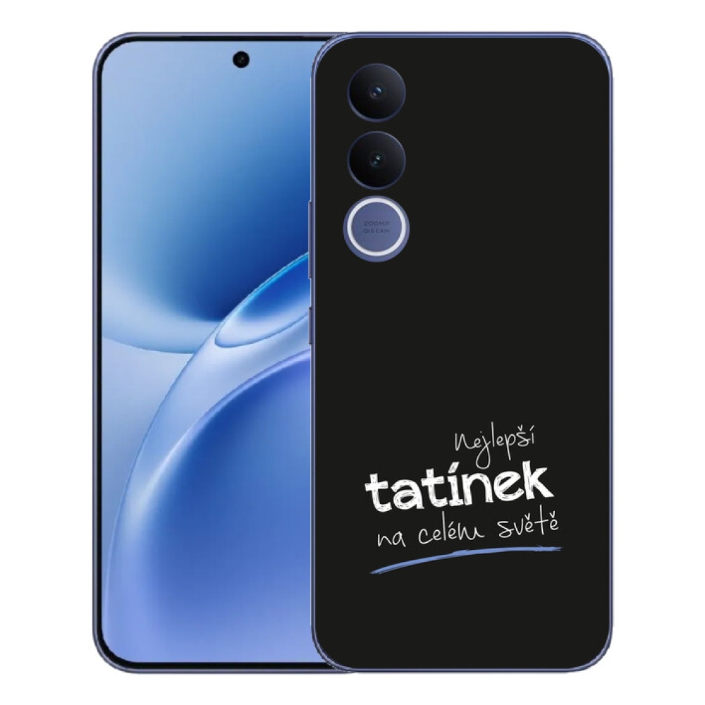 Gélový kryt mmCase na Vivo V70 FE - najlepší otecko 4 čierne pozadie