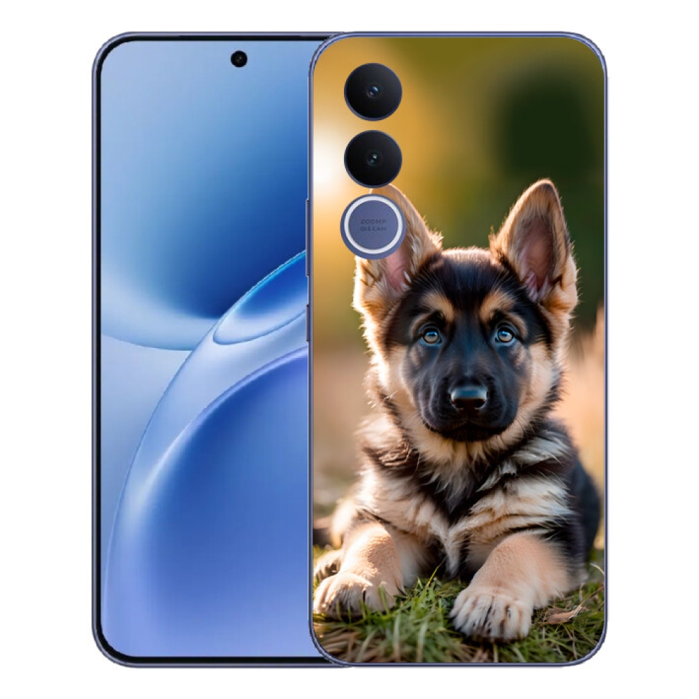 Gélový kryt mmCase na Vivo V70 FE - nemecký ovčiak v prírode