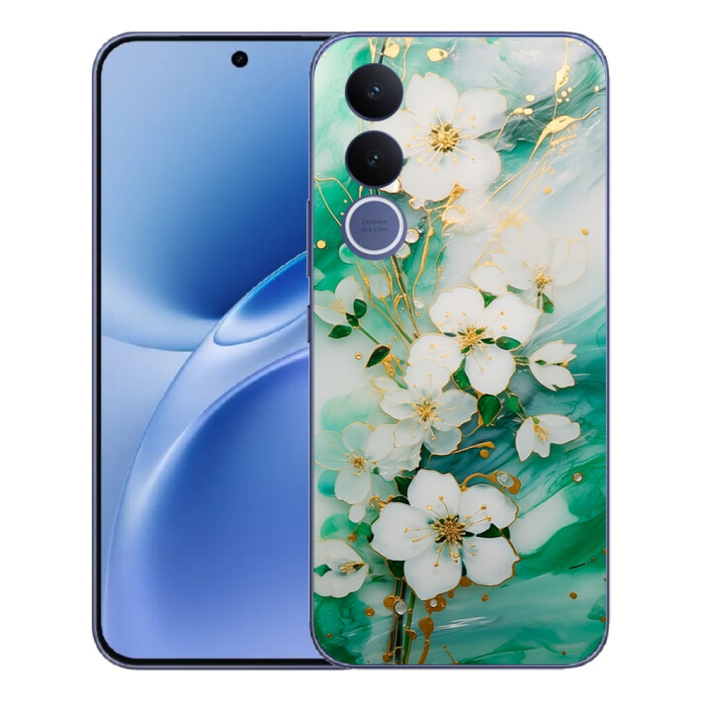 Gélový kryt mmCase na Vivo V70 FE - nežné kvety