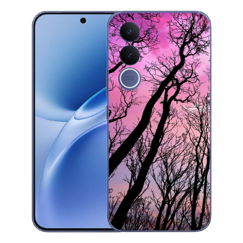 Gélový kryt mmCase na Vivo V70 FE - opadané stromy