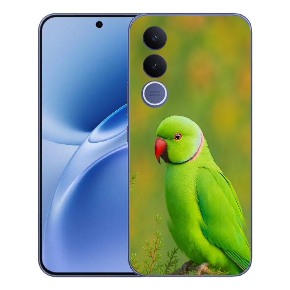 Gélový kryt mmCase na Vivo V70 FE - papagáj Alexandr 2