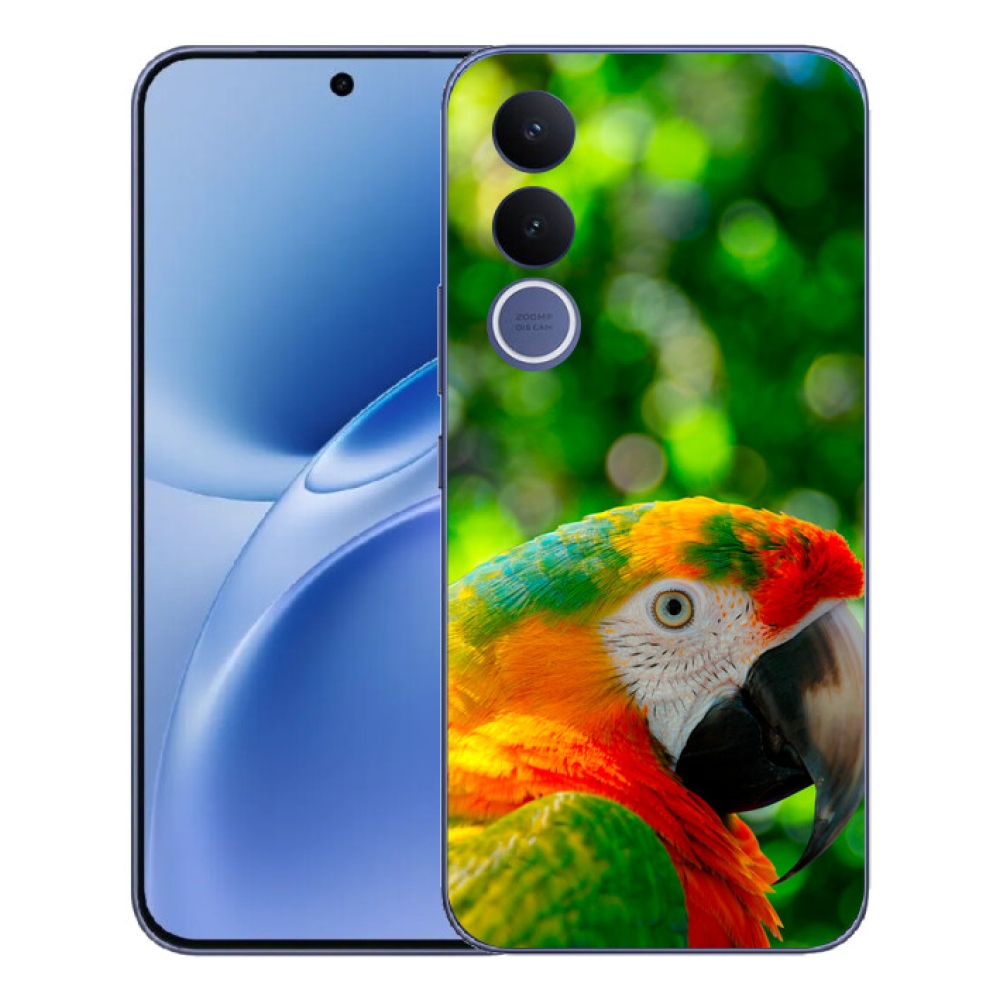 Gélový kryt mmCase na Vivo V70 FE - papagáj ara 3