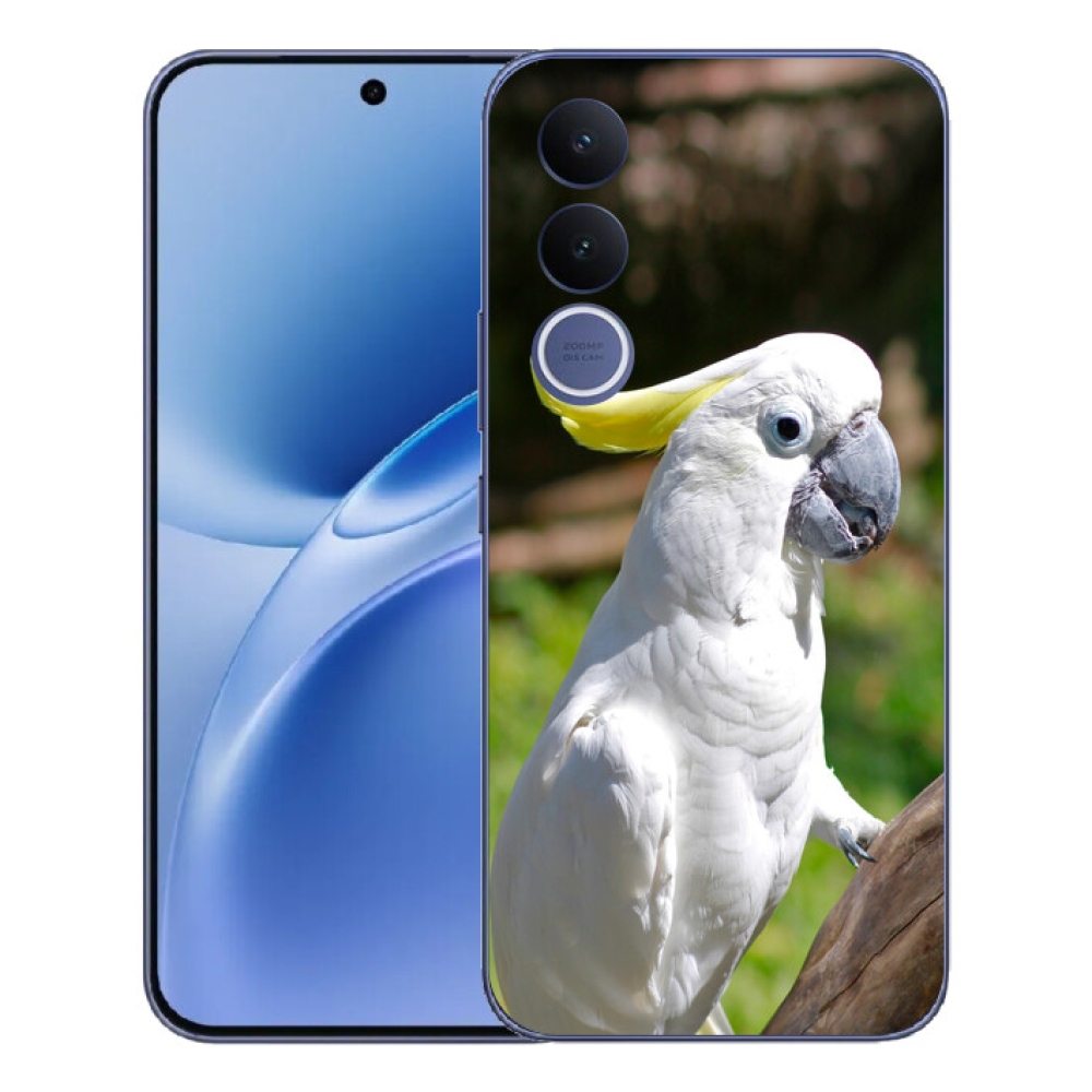 Gélový kryt mmCase na Vivo V70 FE - papagáj kakadu 2