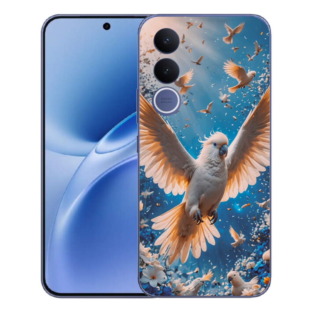 Gélový kryt mmCase na Vivo V70 FE - papagáj kakadu