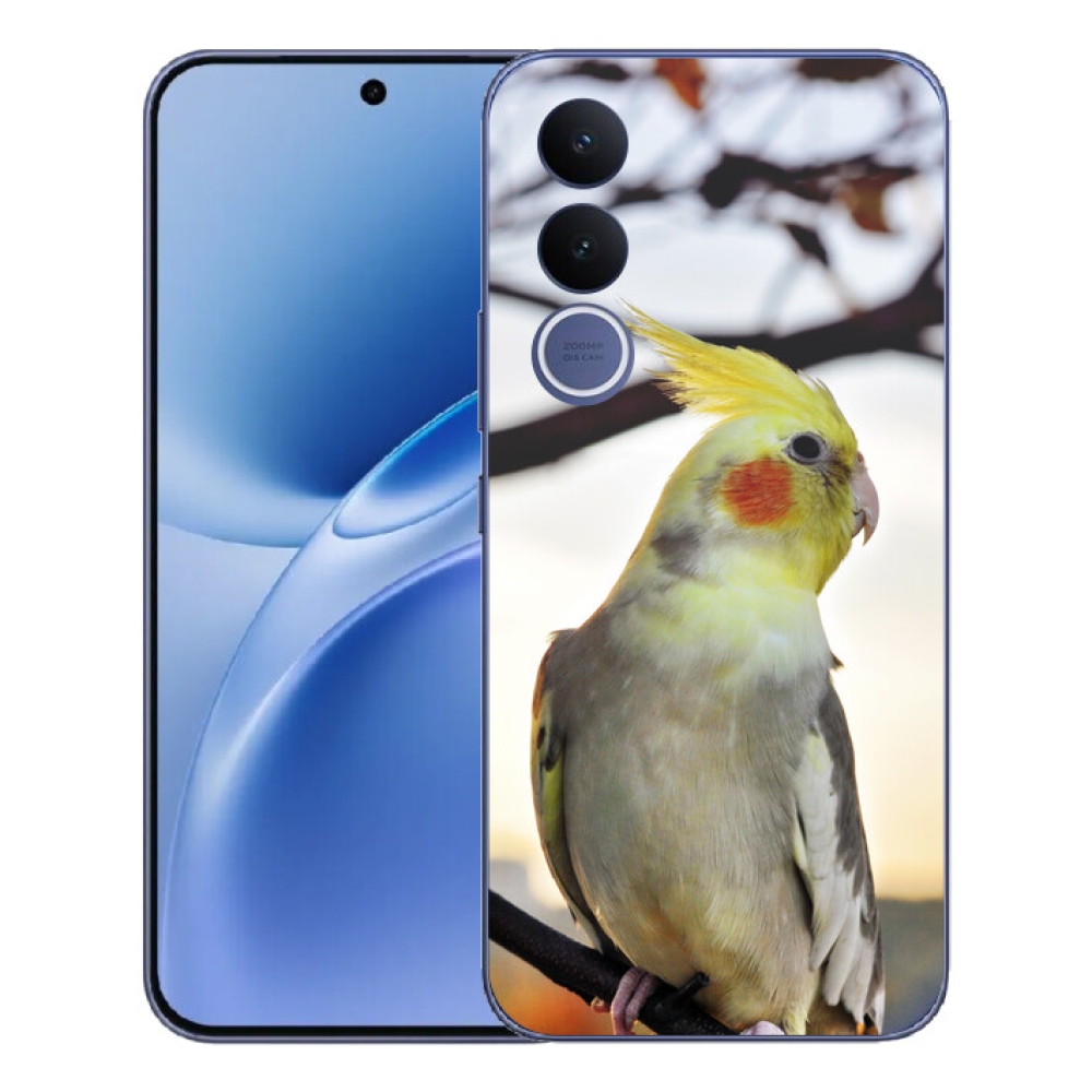 Gélový kryt mmCase na Vivo V70 FE - papagáj korela