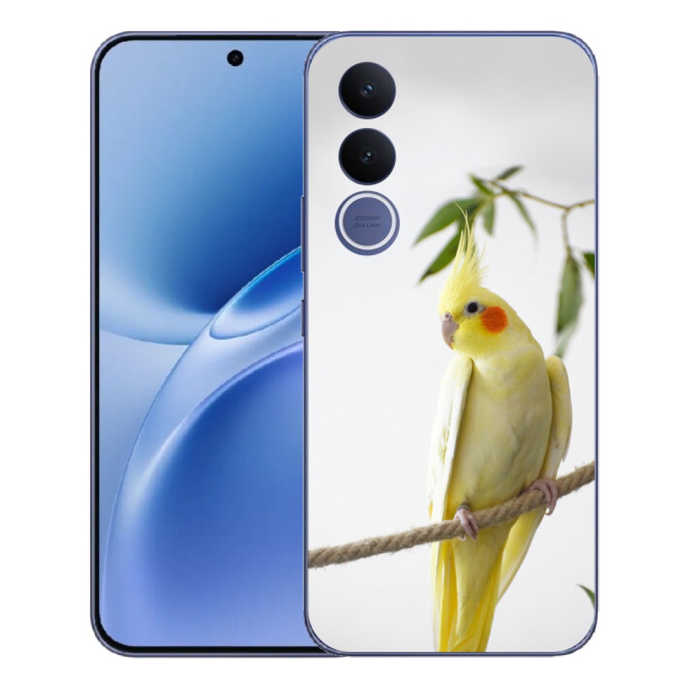 Gélový kryt mmCase na Vivo V70 FE - papagáj korela chocholatá