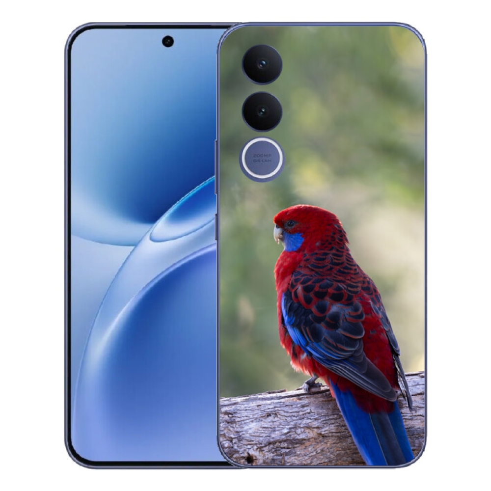 Gélový kryt mmCase na Vivo V70 FE - papagáj rosela