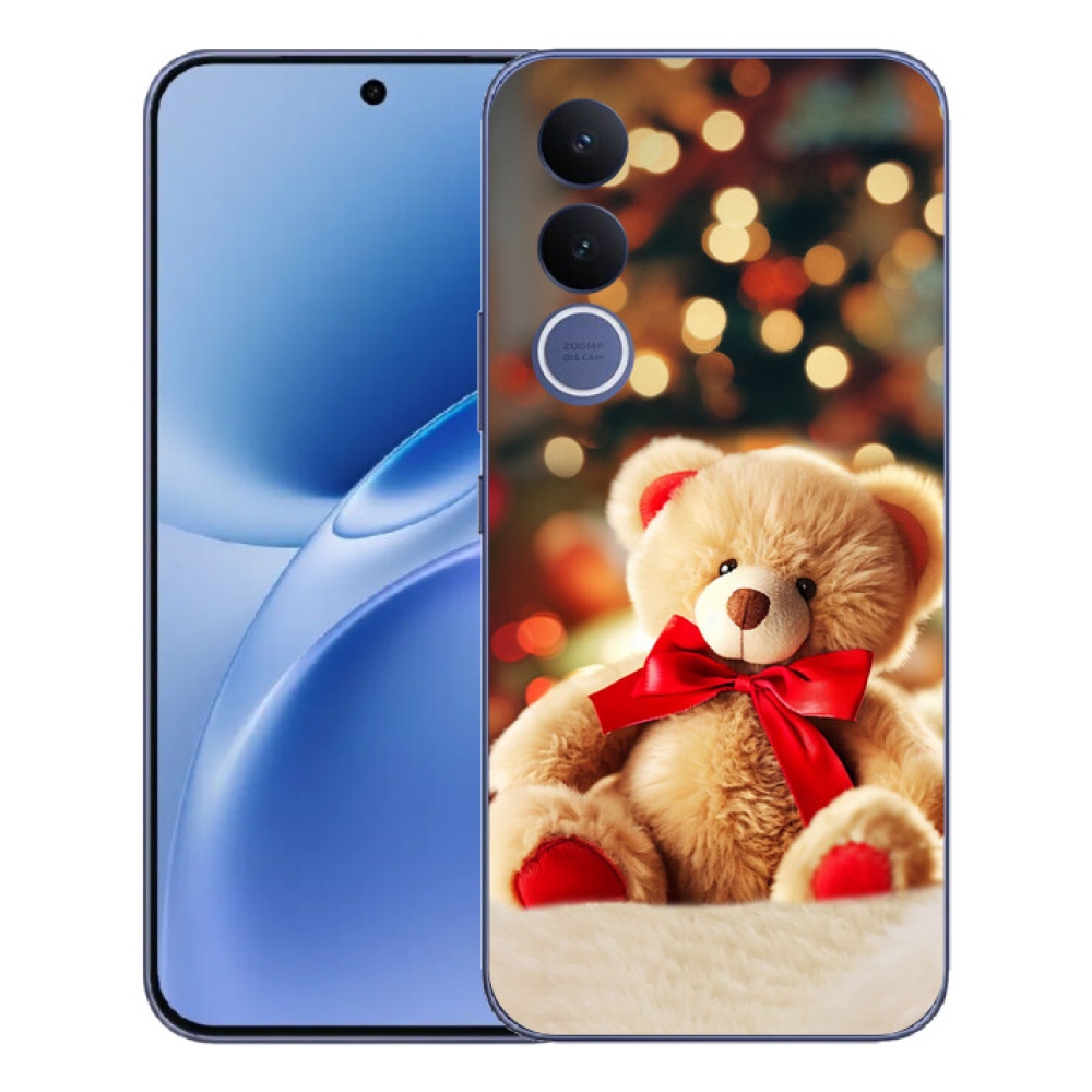Gélový kryt mmCase na Vivo V70 FE - plyšový medvedík