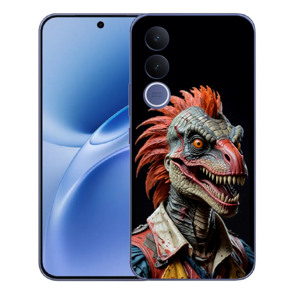 Gélový kryt mmCase na Vivo V70 FE - punk dinosaurus