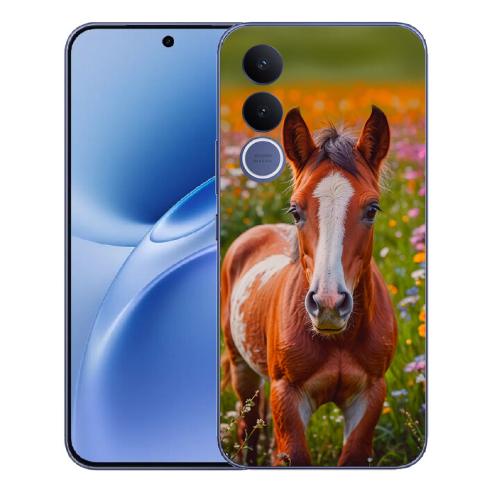 Gélový kryt mmCase na Vivo V70 FE - roztomilé žriebä