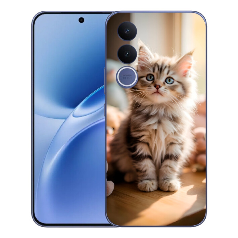 Gélový kryt mmCase na Vivo V70 FE - roztomilé mačiatko 10