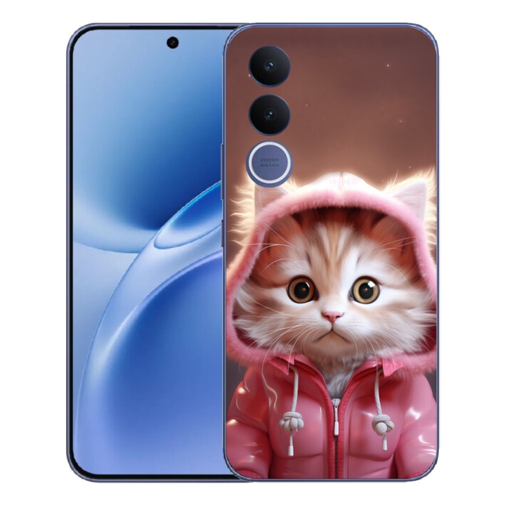 Gélový kryt mmCase na Vivo V70 FE - roztomilé mačiatko 3