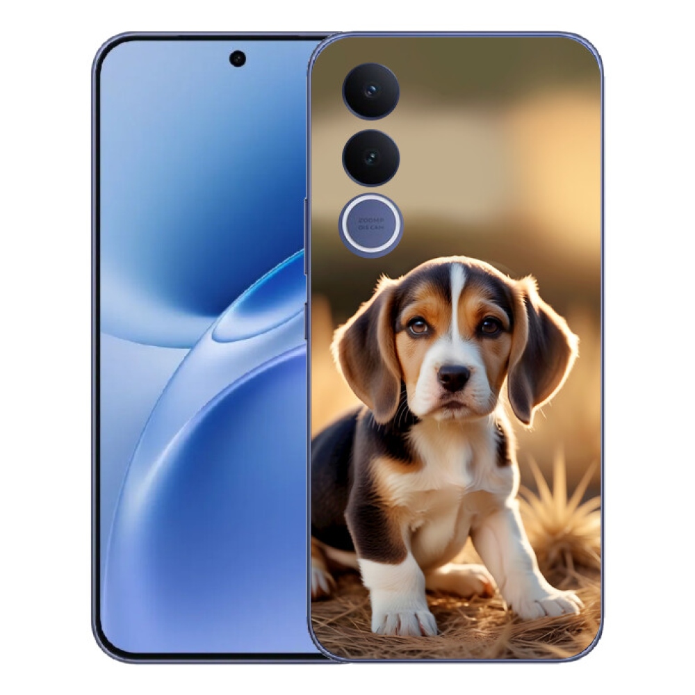 Gélový kryt mmCase na Vivo V70 FE - roztomilý bígl