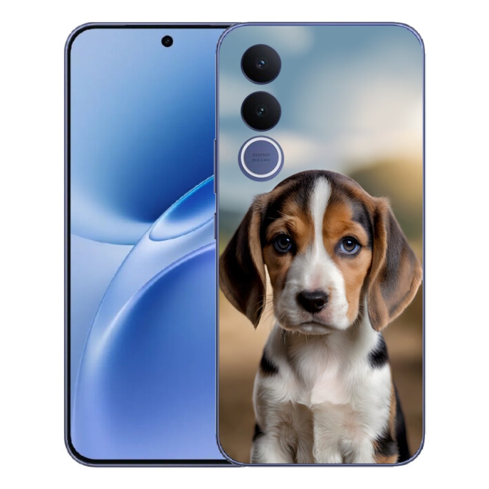 Gélový kryt mmCase na Vivo V70 FE - roztomilý bígl