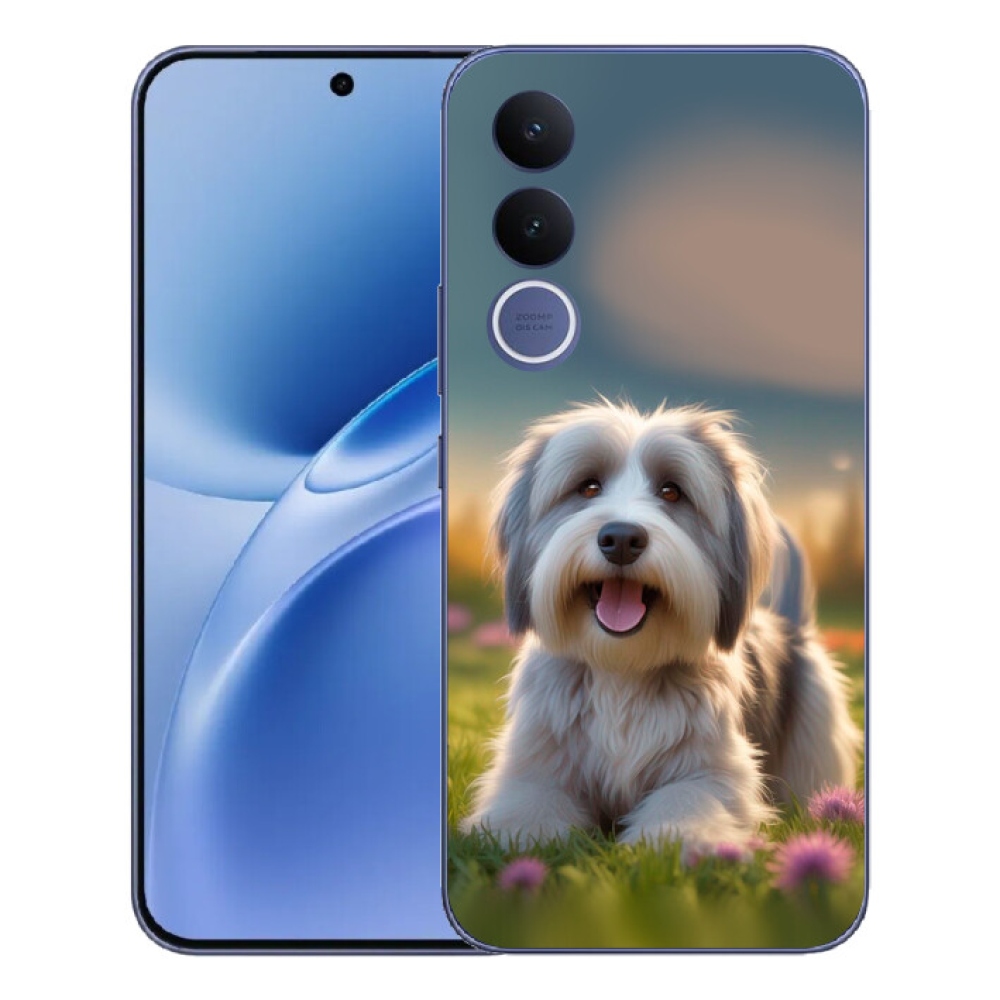 Gélový kryt mmCase na Vivo V70 FE - roztomilý havanský psík