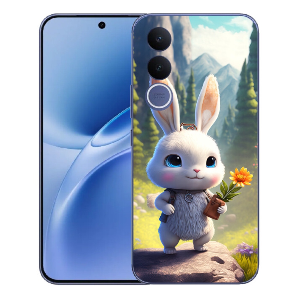 Gélový kryt mmCase na Vivo V70 FE - roztomilý zajačik