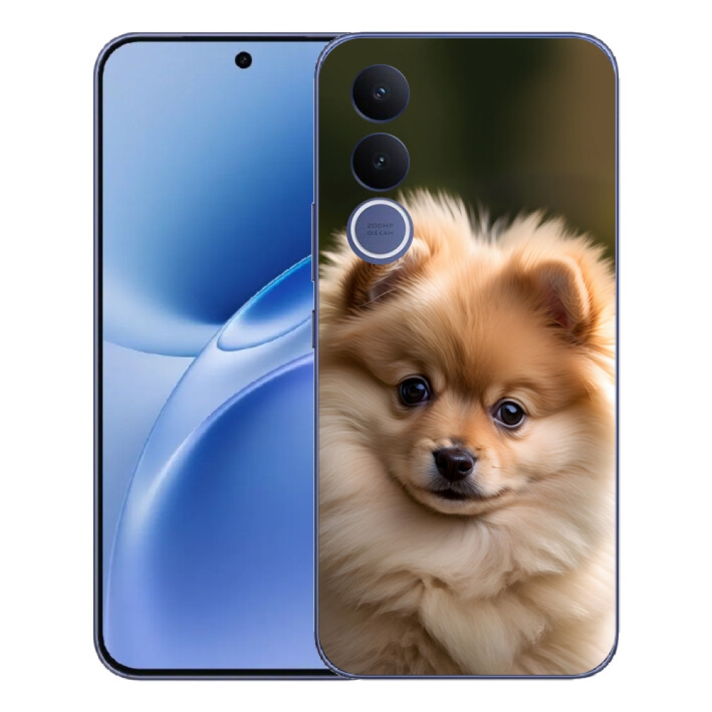 Gélový kryt mmCase na Vivo V70 FE - roztomilý pomeranian 2