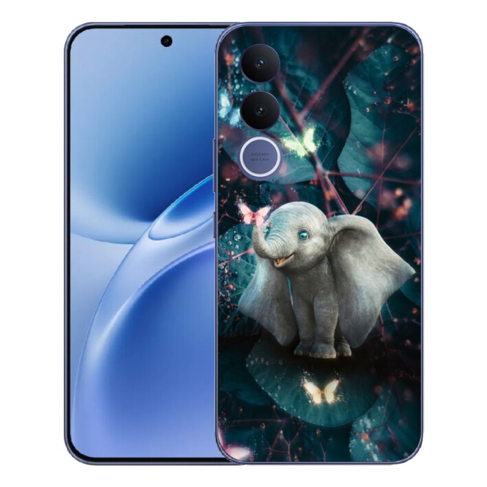 Gélový kryt mmCase na Vivo V70 FE - roztomilý slon