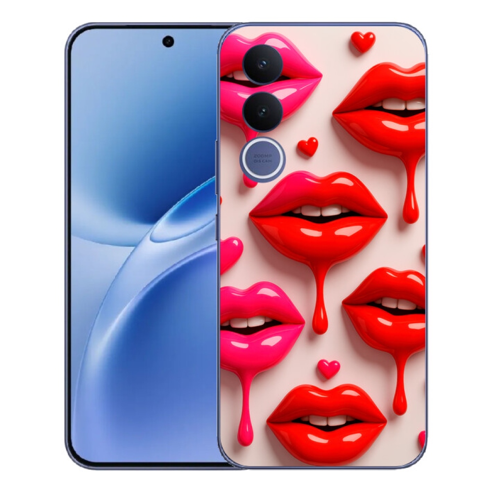 Gélový kryt mmCase na Vivo V70 FE - pery 2
