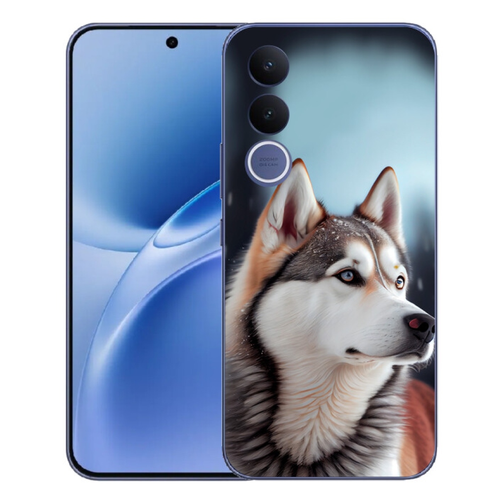 Gélový kryt mmCase na Vivo V70 FE - sibírsky husky
