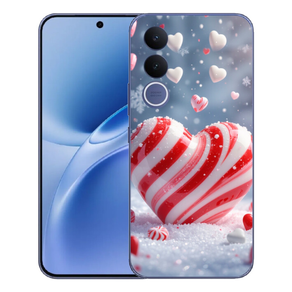 Gélový kryt mmCase na Vivo V70 FE - sladké srdce