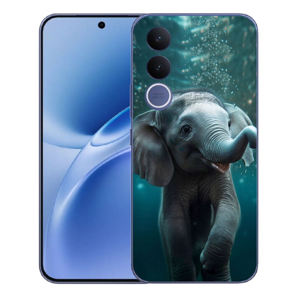 Gélový kryt mmCase na Vivo V70 FE - sloník pod vodou