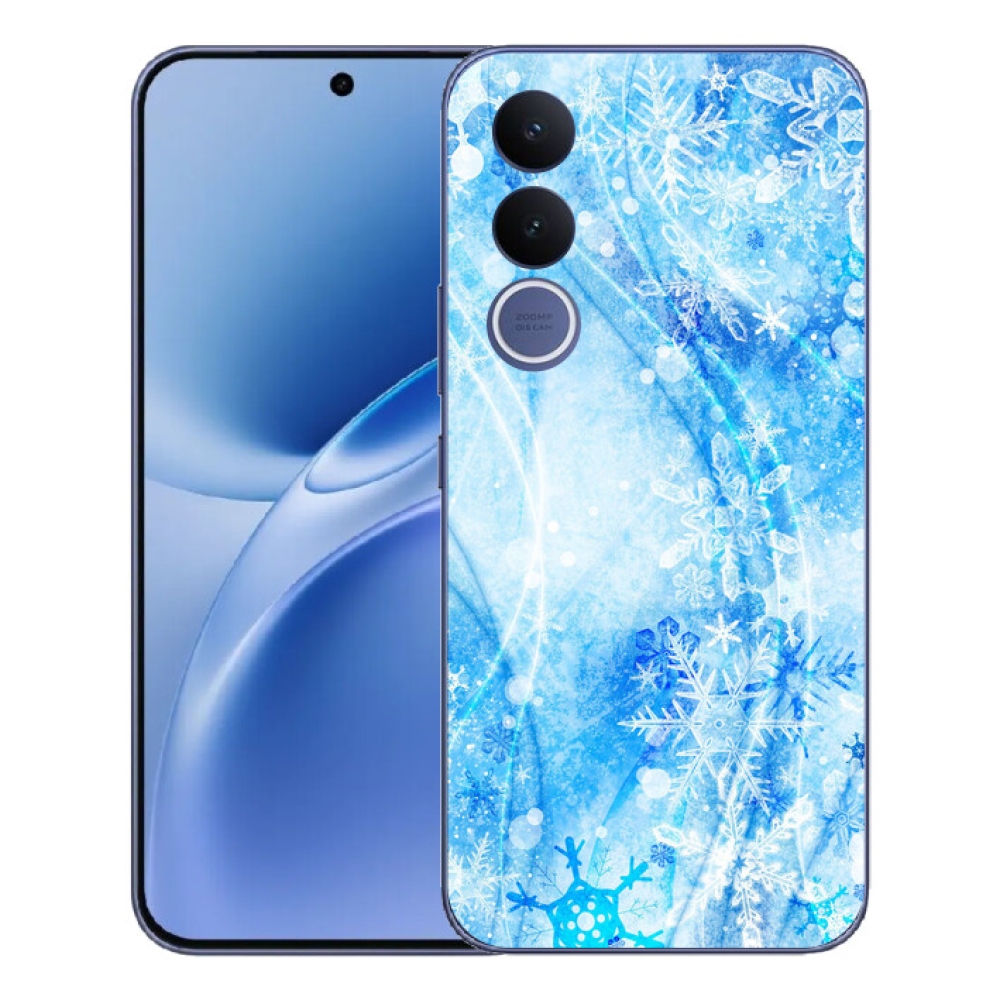 Gélový kryt mmCase na Vivo V70 FE - snehové vločky