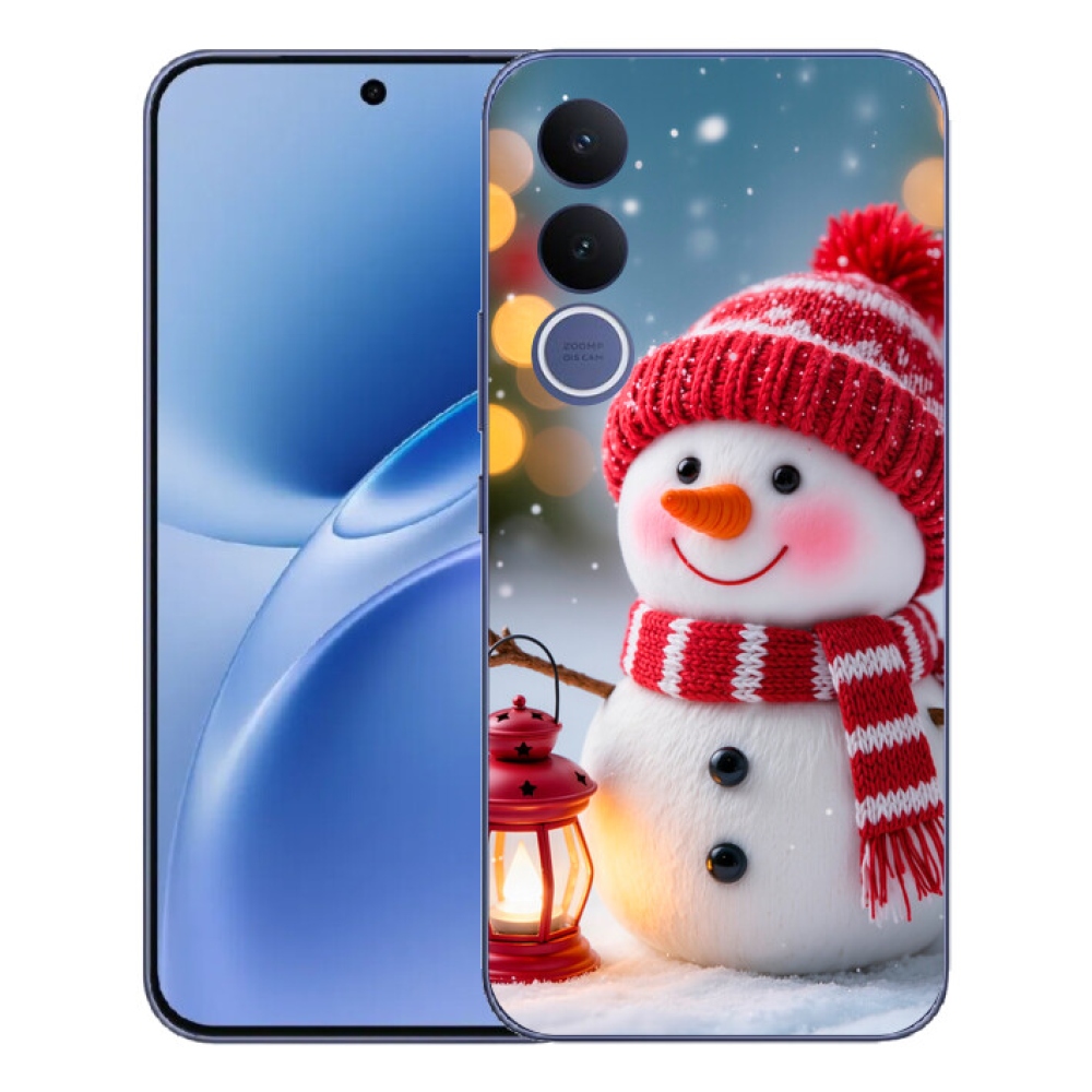 Gélový kryt mmCase na Vivo V70 FE - snehuliak 2