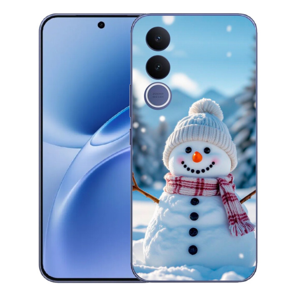 Gélový kryt mmCase na Vivo V70 FE - snehuliak 3